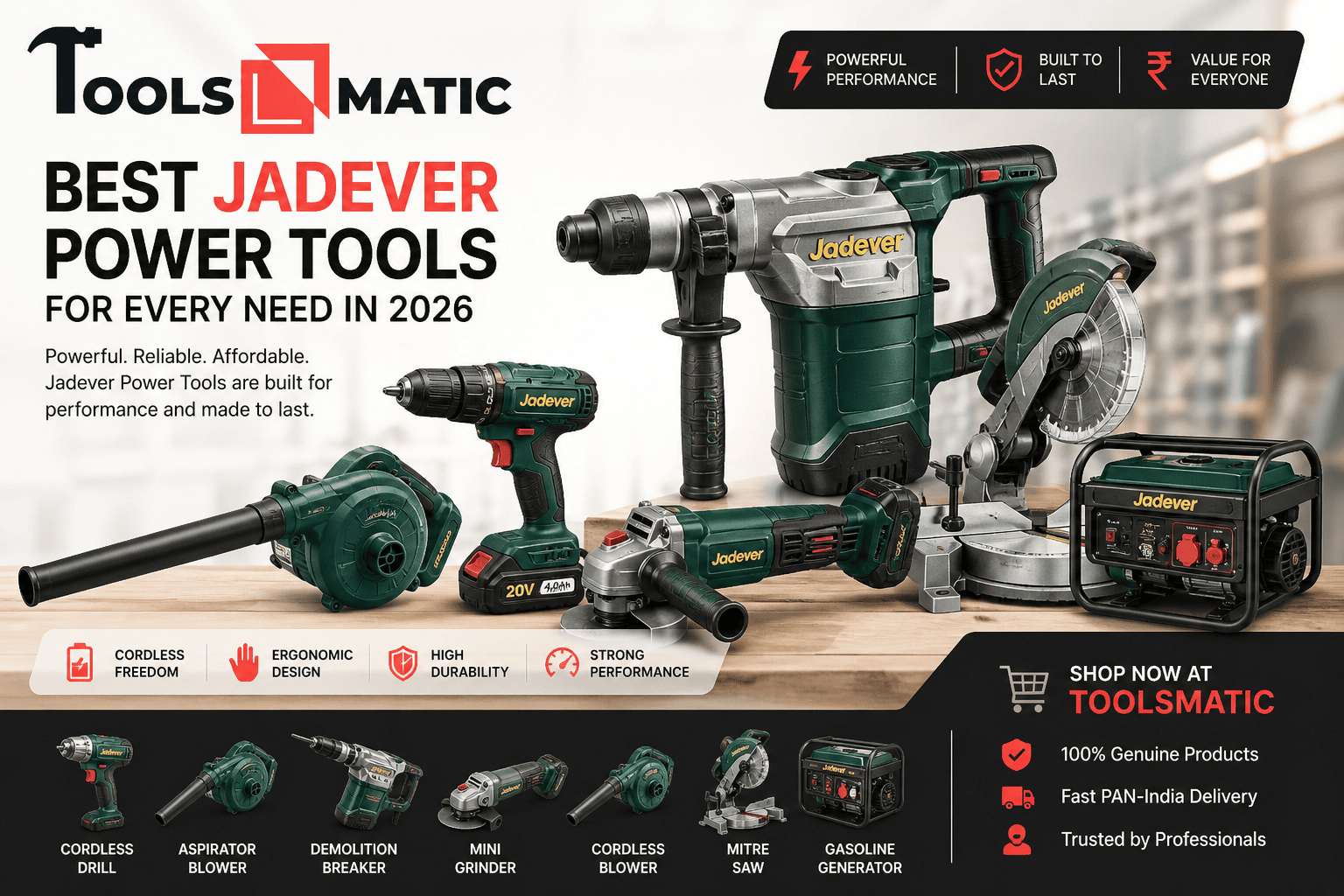 JADEVER POWER TOOLS YOU CAN BUY IN 2026